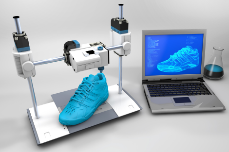 How 3D Printing is Transforming the Sports Industry - 3D modeled shoe being 3D printed