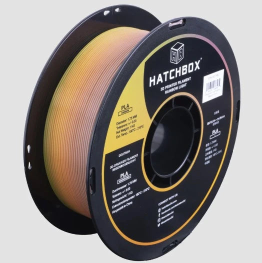 Hatchbox3D 1.75mm PLA - Light Rainbow