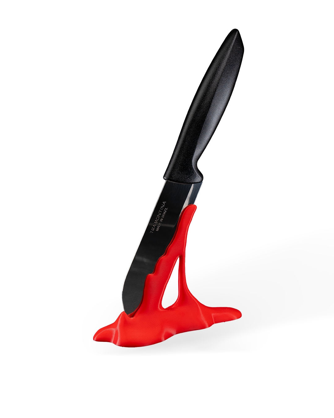 Bloody Sharp Knife Holder with dripping effect, 3D printed in horror-inspired design