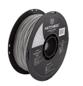 Contrive3D sells Hatchbox3D 1.75mm PLA 3D Printing Filament in Lubbock Texas. Pictured is Cool Gray.