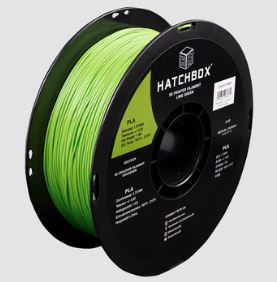 Contrive3D sells Hatchbox3D 1.75mm PLA 3D Printing Filament in Lubbock Texas. Pictured is Lime Green.