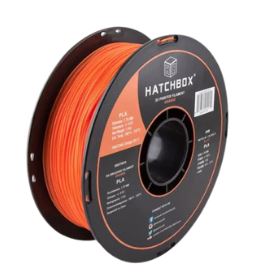 Contrive3D sells Hatchbox3D 1.75mm PLA 3D Printing Filament in Lubbock Texas. Pictured is Orange.