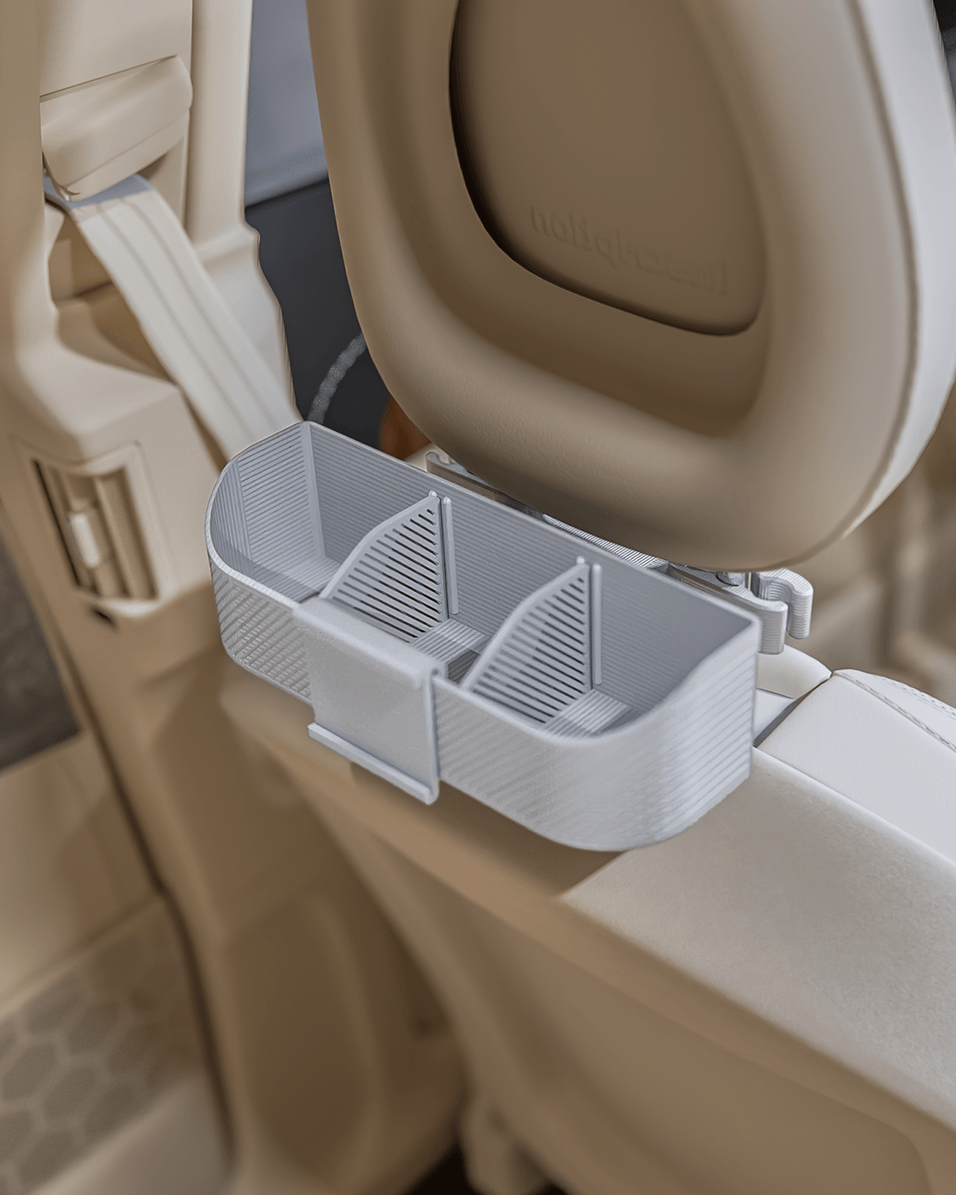 AutoEase Utility Passenger Kit organization tray mounted behind passenger seat