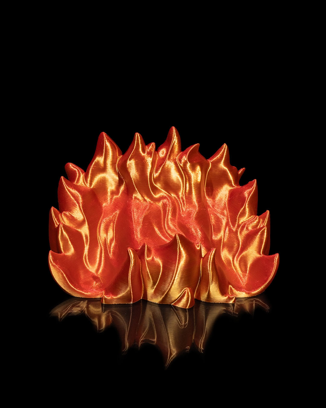 Fire-inspired 3D print controller stand for Xbox and PlayStation