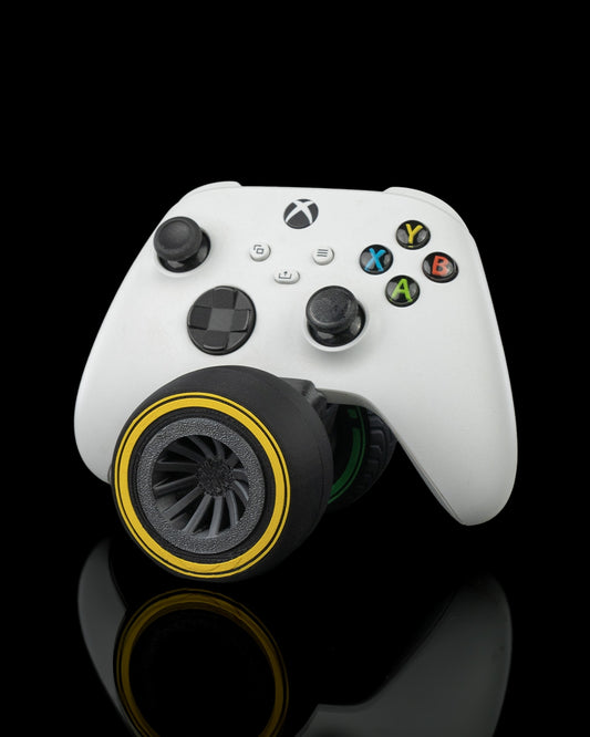 3D-printed tire controller holder for Xbox and PlayStation