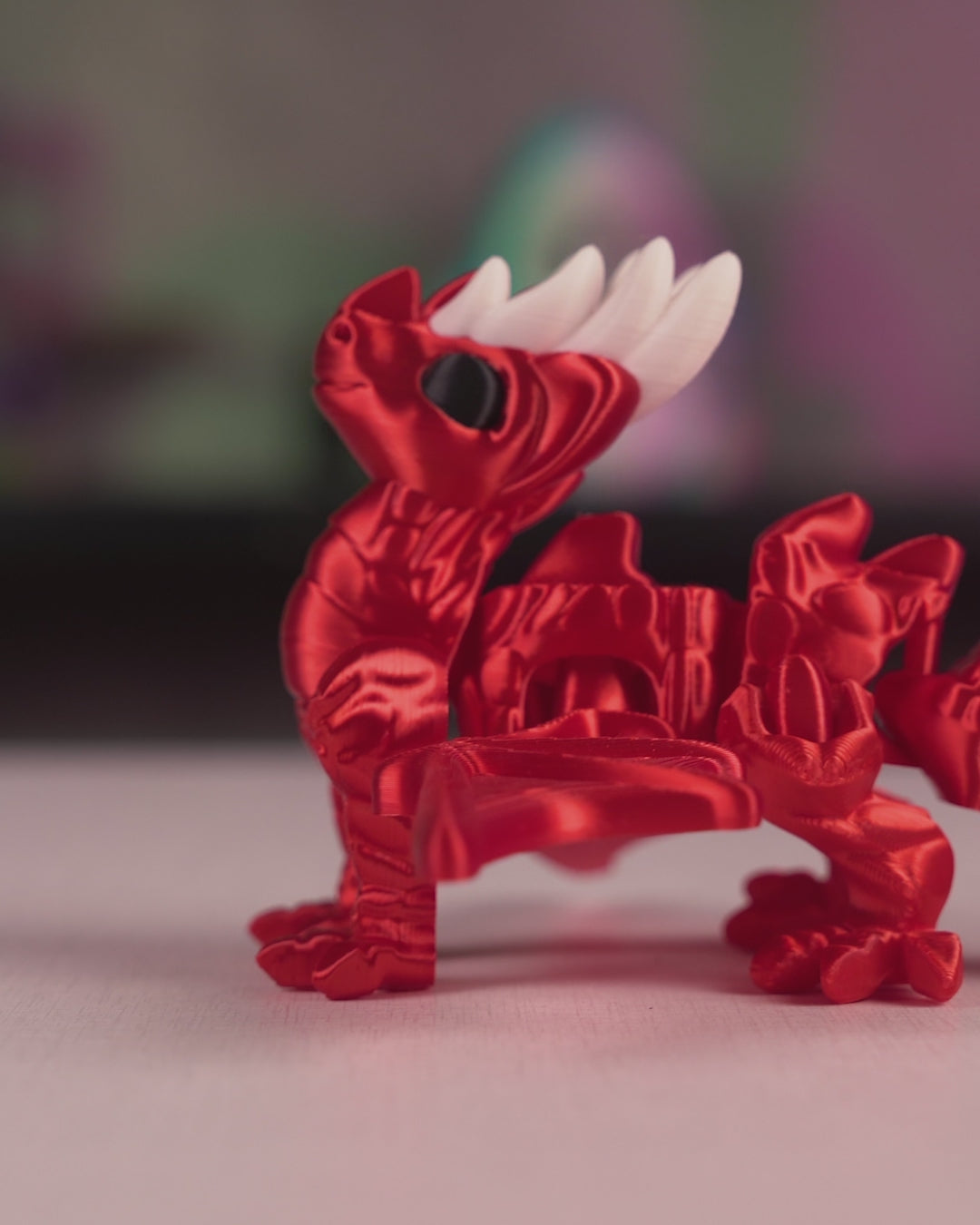 Motion demonstration of the Flexi Dragon Legend showing its articulated movement and flexibility