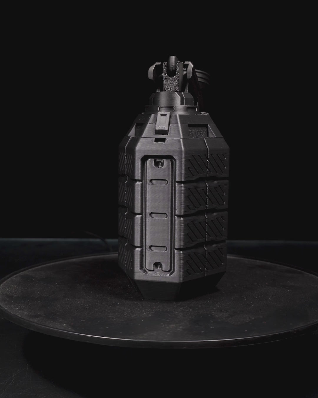 video of grenade controller holder open and closed - multiple angles - 3d printed - contrive3d lubbock tx