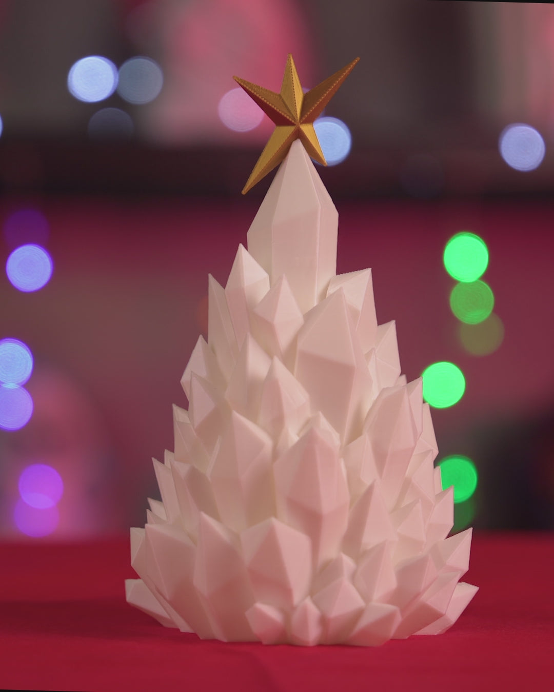 Video of multiple angles of the cryst-mas crystal Christmas tree 