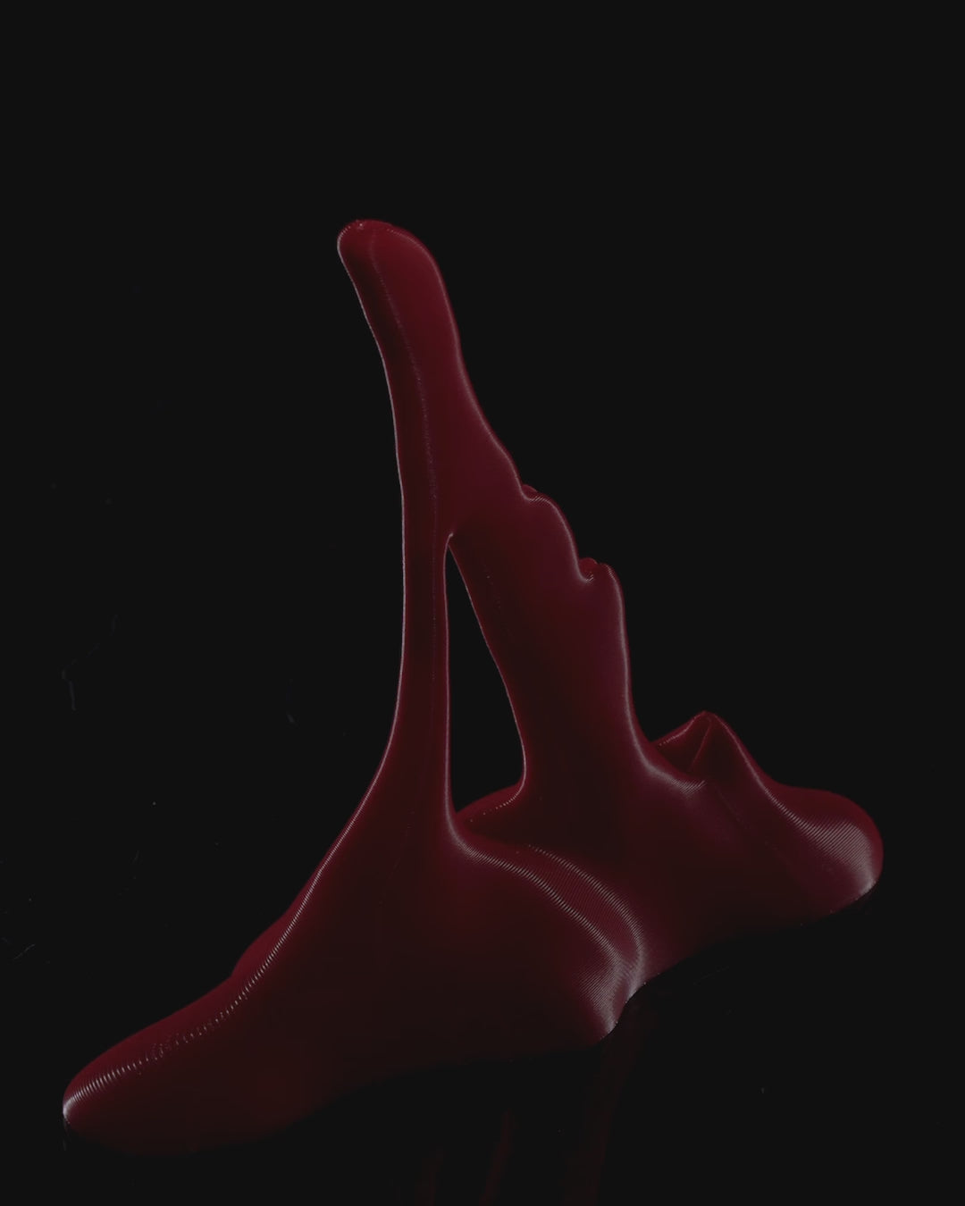 Spooky horror décor knife stand with blood-like drip effect video