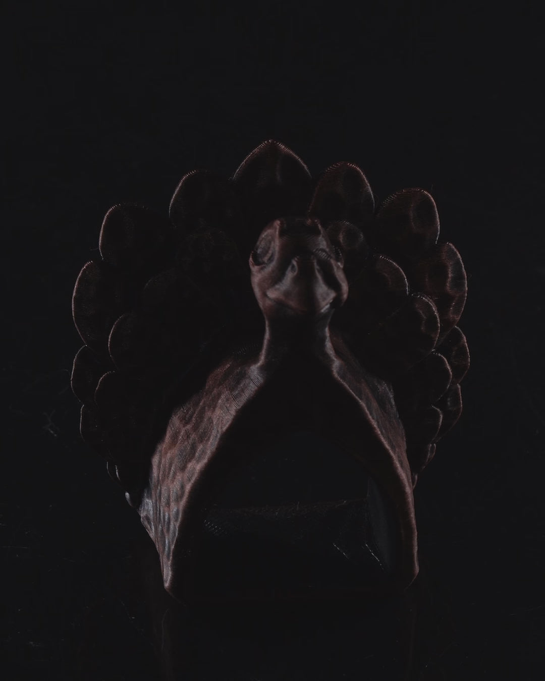 Video demonstration of the 3D printed Turkey Ring Napkin Holder showing how it holds a napkin and enhances a fall-themed table setting.