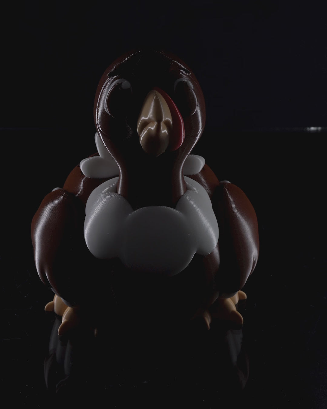 Demonstration video showing the Turkey Fan Napkin Holder being loaded with napkins and displayed on a table.