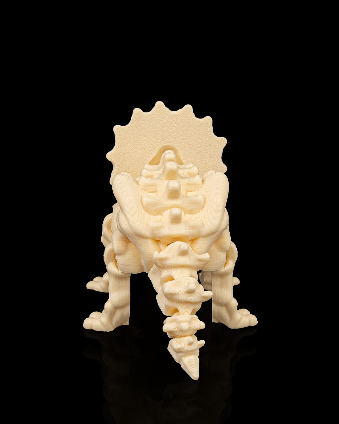 Skeleton Triceratops – 3D Printed Mini Dinosaur Model - Articulated Flexi | Contrive3D